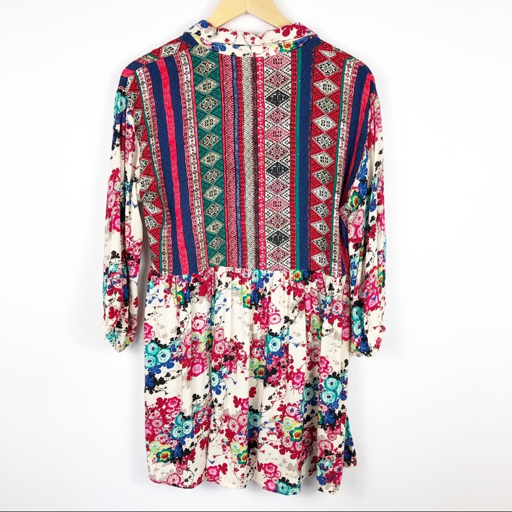 Umgee Long Sleeve Boho Tunic/Dress Size S - Picture 4 of 6